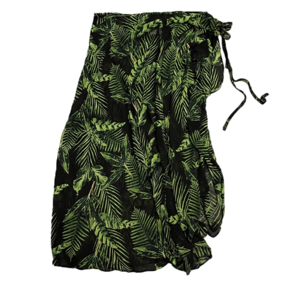 Tropical print bikini cover up 4XL